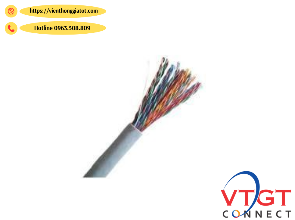 Cáp điện thoại 30 đôi trong nhà 30x2x0.5 Saicom