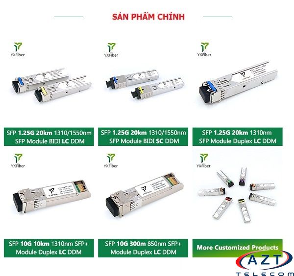 Module quang 1 G, 10/100/1000 Mb