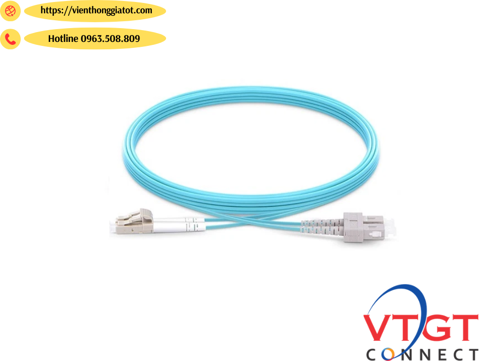 day-nhay-quang-multmode-om3-sc-lc-duplex-dai-1m dây nhảy quang Multmode OM3 SC-LC duplex dài 1M