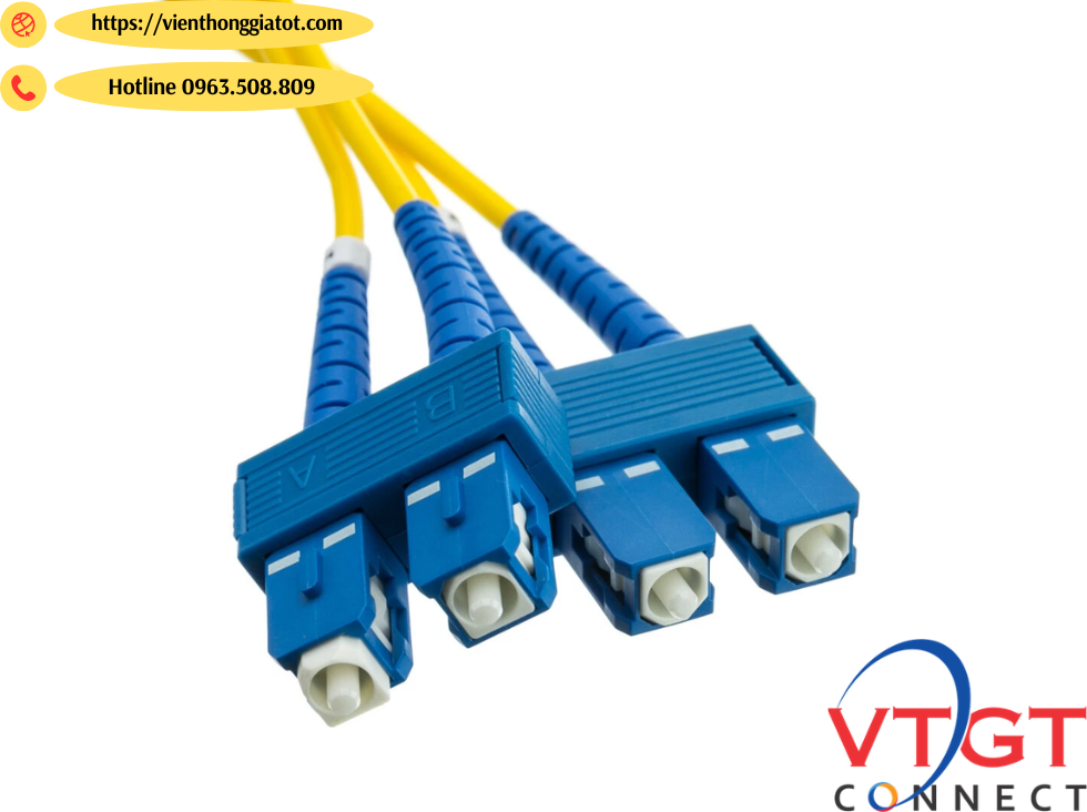 dây nhảy quang singlemode SC-SC dây đôi duplex dài 50cm (0,5M)