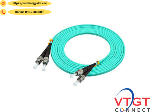 Dây nhảy quang multimode OM3 ST-ST dài 3m, 5m, 10M, 15M, 20m