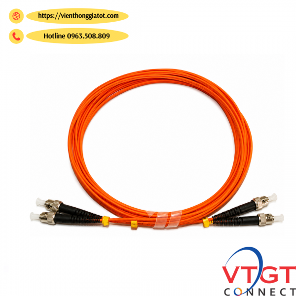 Dây nhảy quang Multimode OM2 ST-ST Duplex - Chiều dài theo yêu cầu