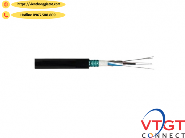 Cáp quang 96Fo đơn mốt bọc kim loại GYTS-SM-96B1