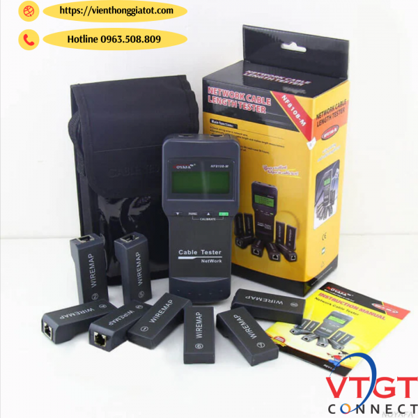 NF-8108-M với 8 giắc cắm xa điều khiển, Đo chiều dài cho cáp RJ45/Cat5/Cat6/5E/ 6E chính hãng NOYAFA