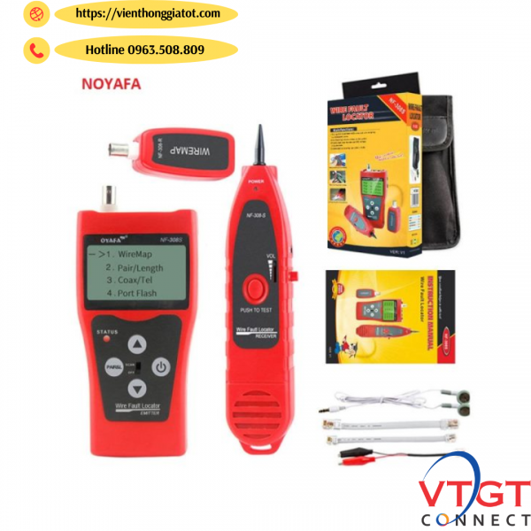Máy Kiểm Tra dò dây Mạng, chính hãng NOYAFA NF-308S 