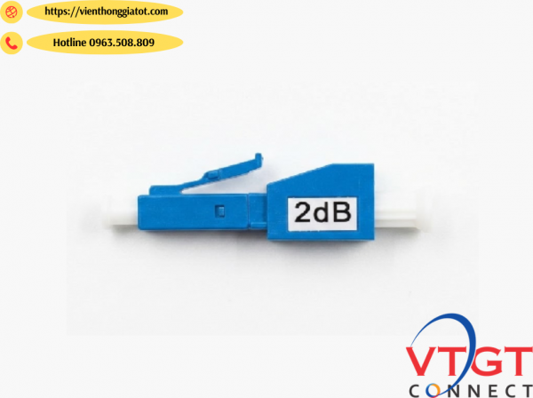 Đầu nối suy hao quang LC/UPC 2dB