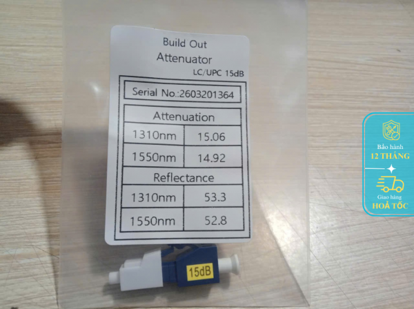 Đầu nối suy hao quang LC/UPC 15dB