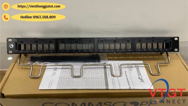 Patch panel Cat6 COMMSCOPE 24 cổng P/N: 760237040 / 9-1375055-2