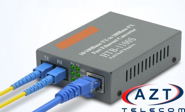 Bộ chuyển đổi quang điện NETLINK 2 sợi HTB- 1100S 25km