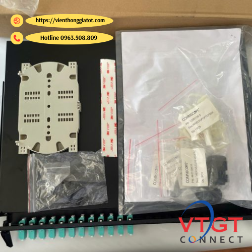 Hộp phối quang ODF 24Fo chuẩn LC, Single mode OS2 Commscope (760241650)