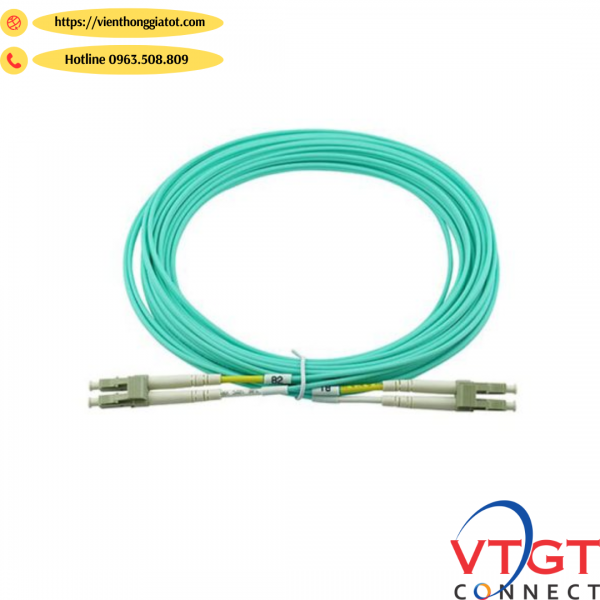 Dây nhảy quang Multi mode OM3 LC/UPC-LC/UPC duplex dài 1,5M