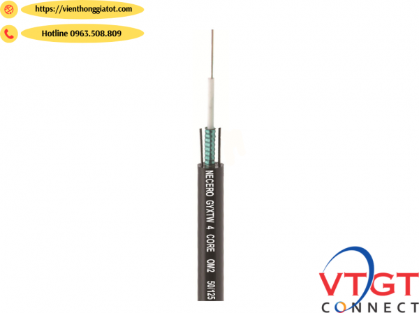 Cáp quang Multimode 4Fo OM4-GYXTW Necero