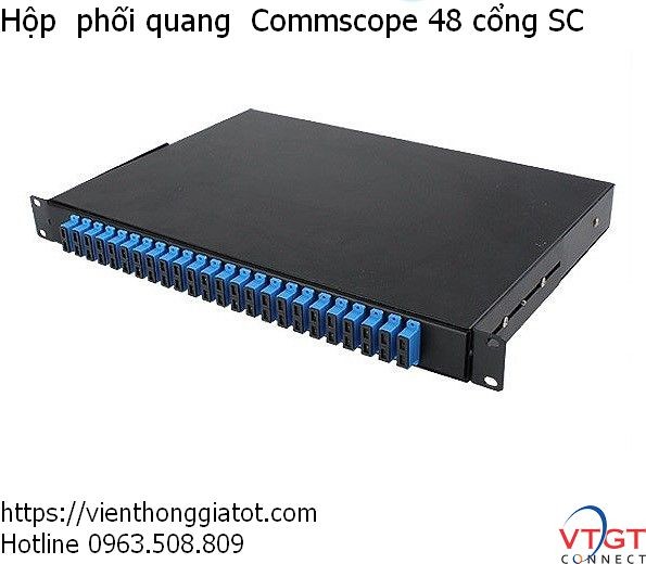 Hộp  phối quang  Commscope 48 cổng SC duplex mã 4-1671002-4