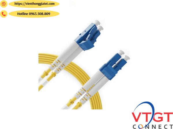 dây nhảy quang singlemode LC-LC duplex dài 50cm (0,5M)