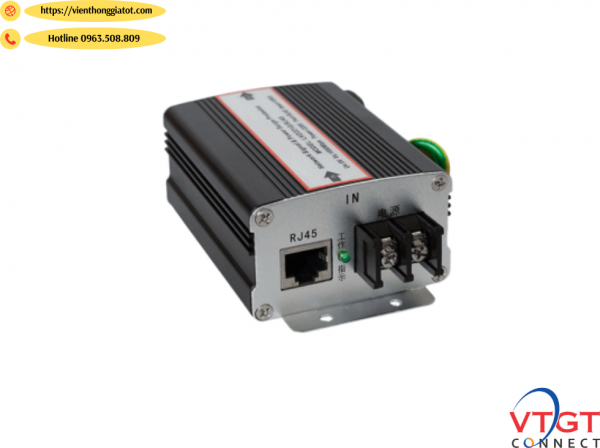 Thiết bị chống sét mạng LAN RJ45 Gigabit 10/100/1000Mbps dùng cho camera wifi POE