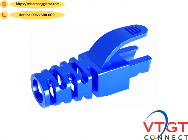 Đầu chụp hạt mạng  CAT6 lẫy gài màu xanh da trời (Blue)