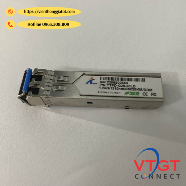 Module quang WINTOP YT-SFP+-BD-40LD  - 10G SFP+ SMF, 40km 1330/1270nm LC 40km with DDM