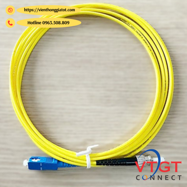 Dây nhảy quang Single mode ST-SC dài 3m, 5m, 10M, 20m