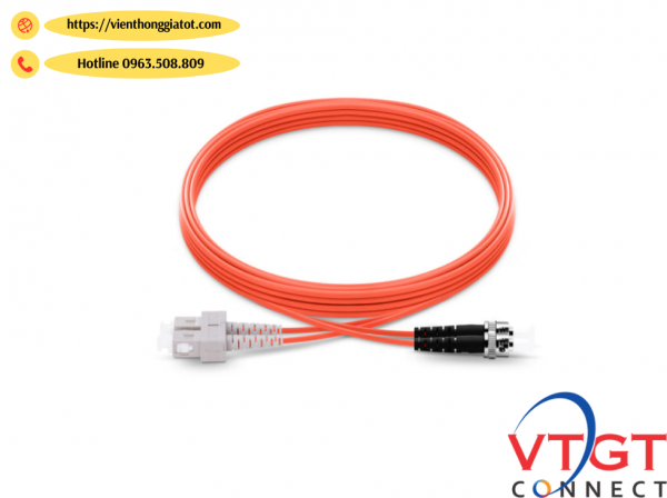 Dây nhảy quang Multi mode MM OM2 50/125μm chuẩn SC-ST Duplex