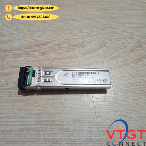 Module Quang SFP chuẩn công nghiệp singlemode 1 sợi quang 20km 1550/1310nm mã YT-PS-G53-20LI-D