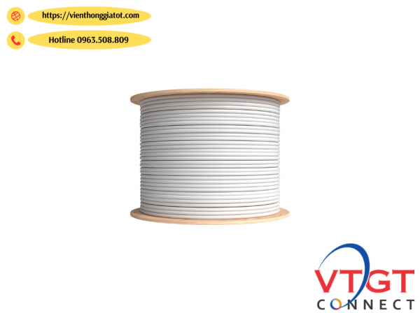 Dây cáp mạng F/UTP Cat 6A, 23AWG, lõi đồng đặc, 4 đôi, vỏ LSZH, màu trắng hãng LS FTP-A-C6G-E1ZN