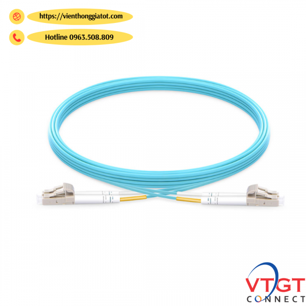 Dây nhảy quang OM3 Multi mode LC-LC Duplex dài 1m